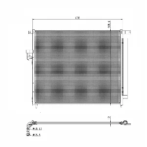 Kondenzator, klima-uređaj NRF NRF 350425 IC-F70B69