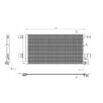Kondenzator, klima-uređaj NRF NRF 350454 IC-G0QBUA