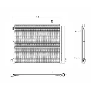 Kondenzator, klima-uređaj NRF NRF 350469 IC-G0QBUP