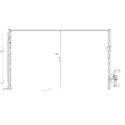 Kondenzator, klima-uređaj NRF NRF 350476 IC-G0QBUW