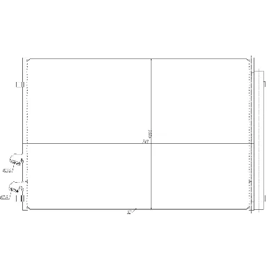 Kondenzator, klima-uređaj NRF NRF 350477 IC-G0QBUX