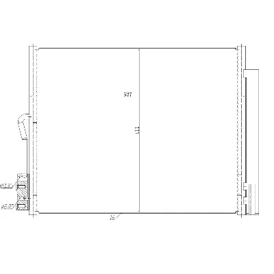 Kondenzator, klima-uređaj NRF NRF 350478 IC-G0QBUY