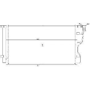 Kondenzator, klima-uređaj NRF NRF 350486 IC-G0QBV6