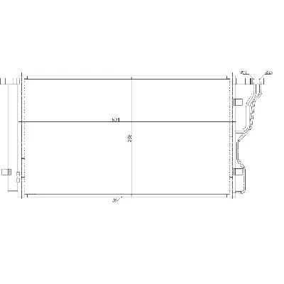 Kondenzator, klima-uređaj NRF NRF 350486 IC-G0QBV6