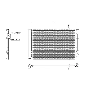 Kondenzator, klima-uređaj NRF NRF 350496 IC-G0QBVG