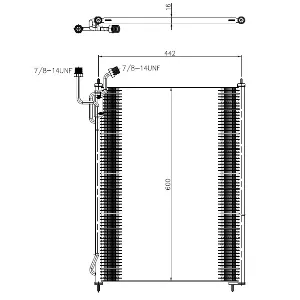 Kondenzator, klima-uređaj NRF NRF 350503 IC-G0RI6A