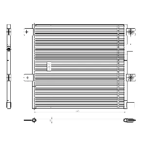 Kondenzator, klima-uređaj NRF NRF 350504 IC-G0RI6L