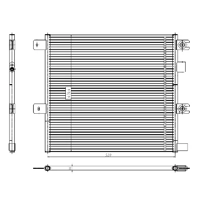 Kondenzator, klima-uređaj NRF NRF 350504 IC-G0RI6L
