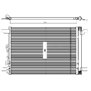 Kondenzator, klima-uređaj NRF NRF 350509 IC-G0QFBB