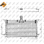 Kondenzator, klima-uređaj NRF NRF 35061 IC-B2C78D