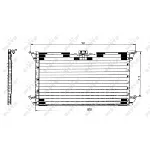 Kondenzator, klima-uređaj NRF NRF 35062 IC-BB06AF
