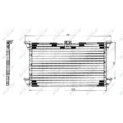 Kondenzator, klima-uređaj NRF NRF 35062 IC-BB06AF