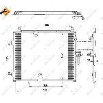 Kondenzator, klima-uređaj NRF NRF 35129 IC-AE52AE