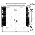 Kondenzator, klima-uređaj NRF NRF 35215 IC-AE53E6