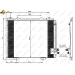 Kondenzator, klima-uređaj NRF NRF 35228 IC-AE53F2