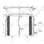 Kondenzator, klima-uređaj NRF NRF 35229 IC-AE53F3