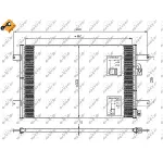 Kondenzator, klima-uređaj NRF NRF 35249 IC-AE5404