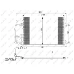 Kondenzator, klima-uređaj NRF NRF 35251 IC-AE5406