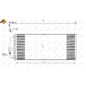 Kondenzator, klima-uređaj NRF NRF 35277 IC-BB06BA