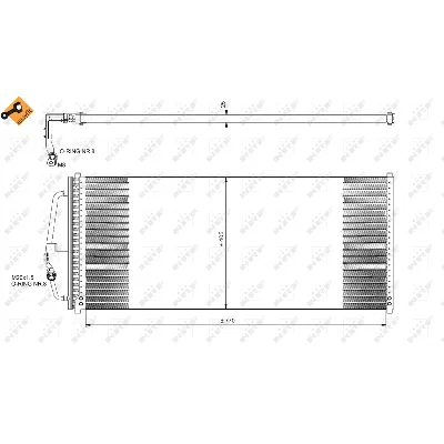 Kondenzator, klima-uređaj NRF NRF 35277 IC-BB06BA