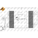 Kondenzator, klima-uređaj NRF NRF 35291 IC-AE5428