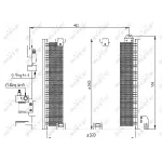 Kondenzator, klima-uređaj NRF NRF 35302 IC-AE545B