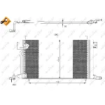 Kondenzator, klima-uređaj NRF NRF 35304 IC-AE545D