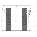 Kondenzator, klima-uređaj NRF NRF 35305 IC-AE545E