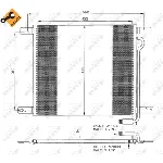 Kondenzator, klima-uređaj NRF NRF 35325 IC-BB06BD
