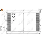 Kondenzator, klima-uređaj NRF NRF 35345 IC-AE547F