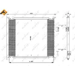 Kondenzator, klima-uređaj NRF NRF 35357 IC-AE548A