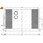 Kondenzator, klima-uređaj NRF NRF 35365 IC-AE548F