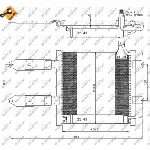 Kondenzator, klima-uređaj NRF NRF 35367 IC-AE5491