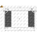 Kondenzator, klima-uređaj NRF NRF 35373 IC-AE5495
