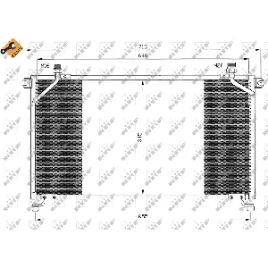 Kondenzator, klima-uređaj NRF NRF 35373 IC-AE5495