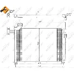 Kondenzator, klima-uređaj NRF NRF 35388 IC-AE54A2