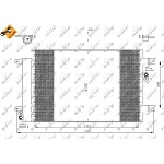 Kondenzator, klima-uređaj NRF NRF 35403 IC-AE54AF