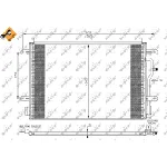Kondenzator, klima-uređaj NRF NRF 35404 IC-AE54B0