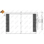 Kondenzator, klima-uređaj NRF NRF 35448 IC-AE54D6