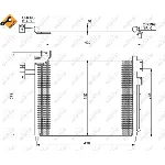 Kondenzator, klima-uređaj NRF NRF 35460 IC-AE54DD