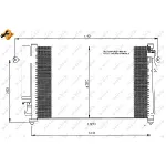 Kondenzator, klima-uređaj NRF NRF 35476 IC-AE54E7