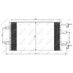 Kondenzator, klima-uređaj NRF NRF 35505 IC-AE5500