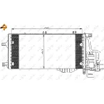 Kondenzator, klima-uređaj NRF NRF 35531 IC-AE5511