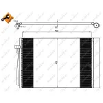 Kondenzator, klima-uređaj NRF NRF 35537 IC-AE5517