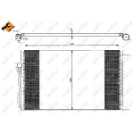 Kondenzator, klima-uređaj NRF NRF 35538 IC-AE5518