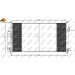 Kondenzator, klima-uređaj NRF NRF 35550 IC-BB06DC
