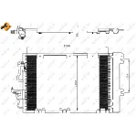 Kondenzator, klima-uređaj NRF NRF 35556 IC-AE5526