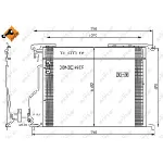 Kondenzator, klima-uređaj NRF NRF 35578 IC-AE552D