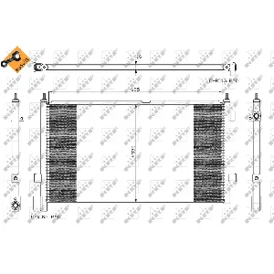 Kondenzator, klima-uređaj NRF NRF 35591 IC-BB06EA