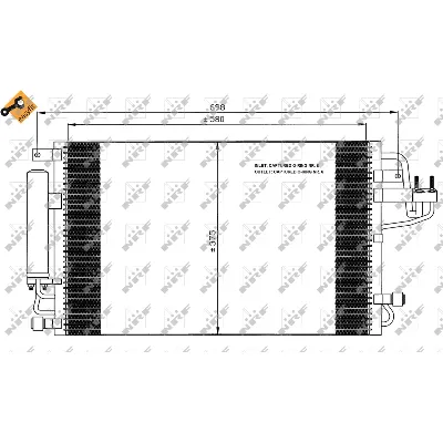 Kondenzator, klima-uređaj NRF NRF 35600 IC-B44FE6